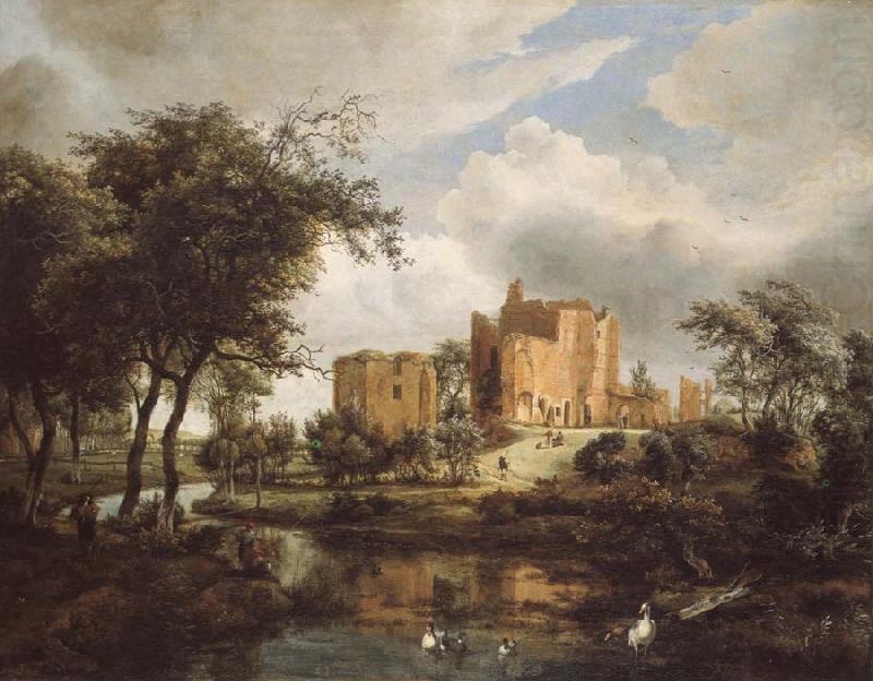 Meindert Hobbema The Ruins of Brederode Castle china oil painting image